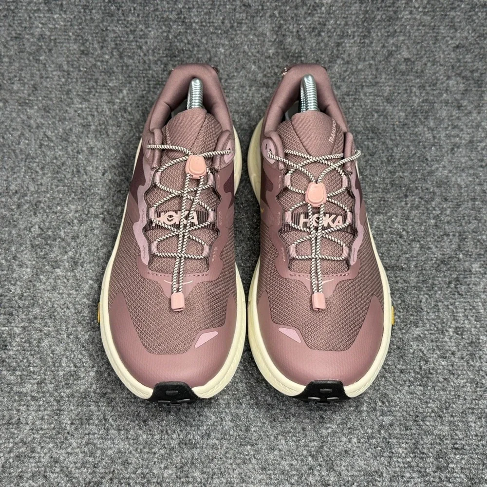 Hoka Transport Shoes Womens Mauve Rose Cordura Vibram Lifestyle Walking Sneakers - Picture 3 of 15